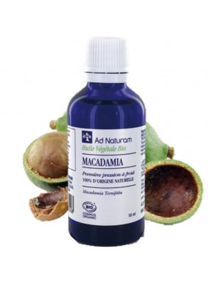 Image de Macadamia Bio - Huile Végétale de Macadamia ternifolia 50 ml - Ad Naturam depuis Commandez les produits Ad Naturam à l'herboristerie Louis