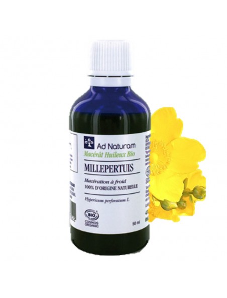 Image principale de Millepertuis Bio - Macérât Huileux d'Hypericum perforatum L. 50 ml - Ad Naturam