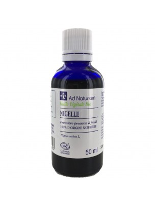 Image de Nigelle Bio - Huile Végétale de Nigella sativa L. 50 ml - Ad Naturam via Huile végétale de Noisette Bio 50ml - Ad Naturam