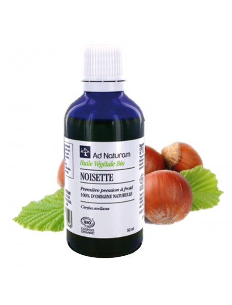 Image principale de Noisette Bio - Huile Végétale de Corylus avellana 50 ml - Ad Naturam