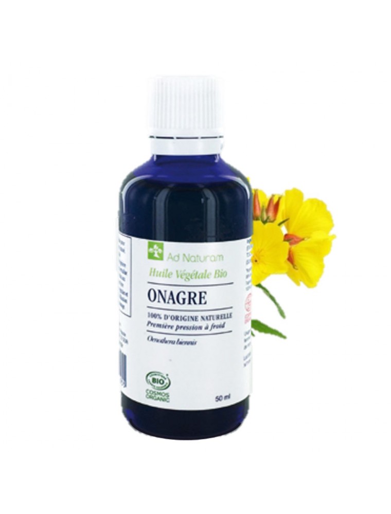 Image principale de la modale pour Onagre Bio - Huile Végétale d'Oenothera biennis 50 ml - Ad Naturam