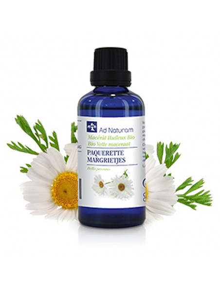 Achetez Pâquerette Bio - Macérât Huileux de Bellis perennis 50 ml - Ad Naturam à l'herboristerie Louis Image principale de Pâquerette Bio - Macérât Huileux de Bellis perennis 50 ml - Ad Naturam