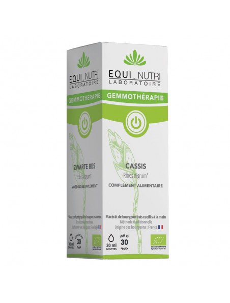Achetez Cassis Macérât de Bourgeon Bio - Articulations et Immunité 30 ml - Equi-Nutri à l'herboristerie Louis Image principale de Cassis Macérât de Bourgeon Bio - Articulations et Immunité 30 ml - Equi-Nutri