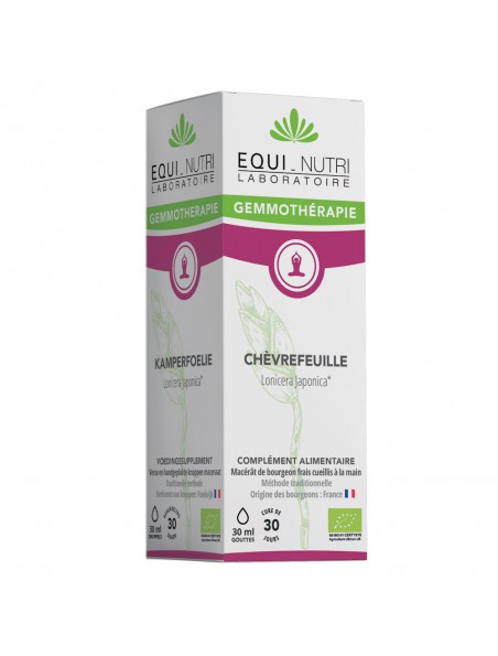 Achetez Chèvrefeuille Macérât de Bourgeon Bio - Stress et Sommeil 30 ml - Equi-Nutri à l'herboristerie Louis Image principale de Chèvrefeuille Macérât de Bourgeon Bio - Stress et Sommeil 30 ml - Equi-Nutri