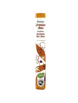 Image de Geranium Anise - Plant incense 30 sticks - Les Encens du Monde depuis Scented and purifying plant sticks