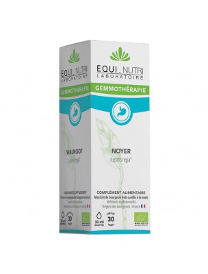 Image de Noyer Macérât de Bourgeon Bio - Digestion et Peau 30 ml - Equi-Nutri via Baobab Extra 150 mg - Equi-Nutri