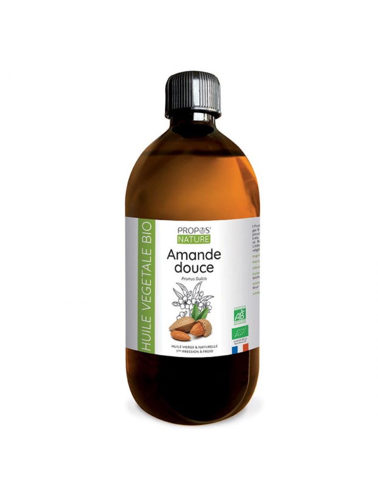 Image principale de la modale pour Amande douce Bio - Huile végétale de Prunus dulcis 500 ml - Propos Nature