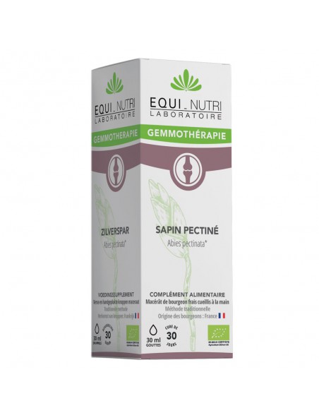 Achetez Sapin Pectiné Macérât de Bourgeon Bio - Articulations et Respiration 30 ml - Equi-Nutri à l'herboristerie Louis Image principale de Sapin Pectiné Macérât de Bourgeon Bio - Articulations et Respiration 30 ml - Equi-Nutri