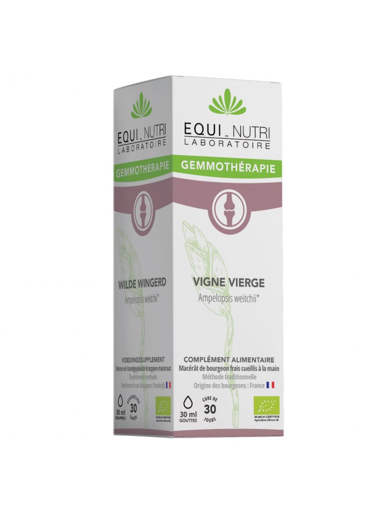 Image principale de la modale pour Vigne Vierge Macérât de Bourgeon Bio - Articulations 30 ml - Equi-Nutri