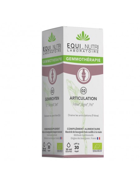 Achetez Articulation Complexe n°2 Bio - Reminéralisation et Souplesse 30 ml - Equi-Nutri à l'herboristerie Louis Image principale de Articulation Complexe n°2 Bio - Reminéralisation et Souplesse 30 ml - Equi-Nutri