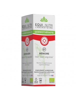 Image de Mémoire Complexe n°7 Bio - Concentration et Mémoire 30 ml - Equi-Nutri depuis Huile Complète de Périlla Bio - Salvia
