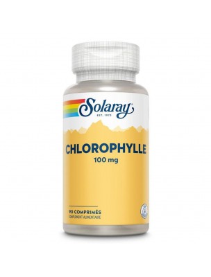 Image de Chlorophylle 100mg - Vitalité 90 comprimés - Solaray depuis Achetez les produits Solaray à l'herboristerie Louis