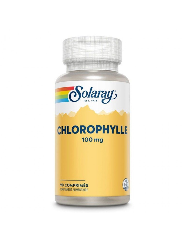 Image principale de la modale pour Chlorophylle 100mg - Vitalité 90 comprimés - Solaray