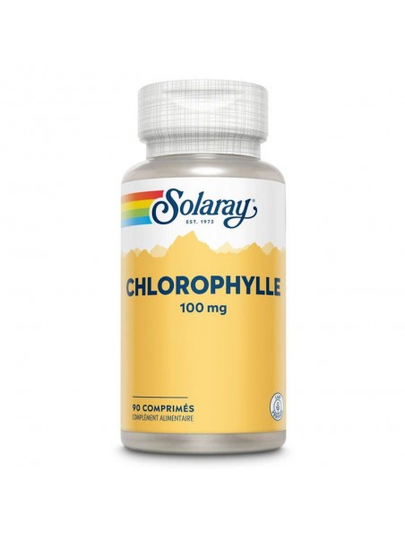 Image principale de Chlorophylle 100mg - Vitalité 90 comprimés - Solaray