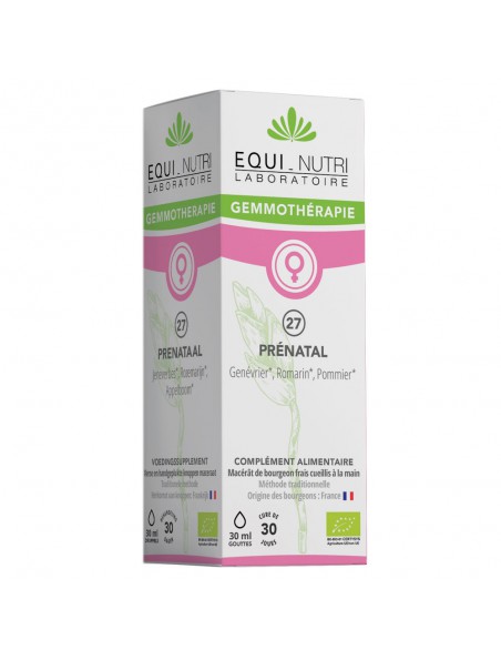 Image principale de Prénatal Complexe n°27 Bio - Fertilité et Maternité 30 ml - Equi-Nutri