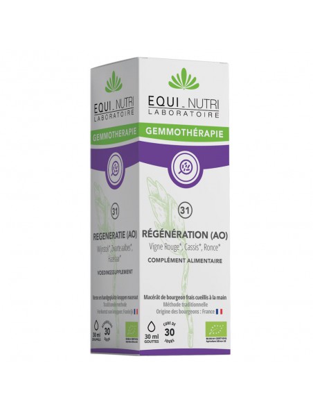 Achetez Régénération (AO) n°31 Bio - Antioxydant 30 ml - Equi-Nutri à l'herboristerie Louis Image principale de Régénération (AO) n°31 Bio - Antioxydant 30 ml - Equi-Nutri
