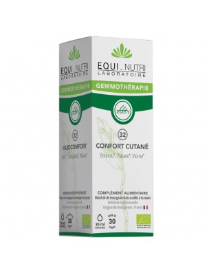 Image de Confort Cutané n°32 Bio - Peau 30 ml - Equi-Nutri via Savon Provence Forest Bio - Miel 100G - Herbiolys