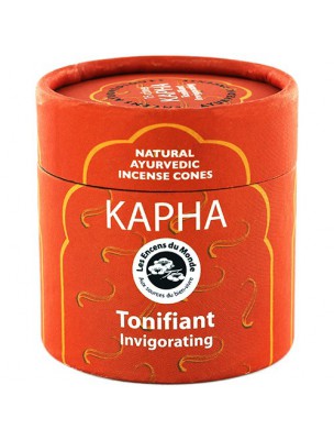 Image de Kapha Tonic - Ayurvedic Incense 15 cones - Les Encens du Monde depuis Indian scented cones with essential oils and wood powders