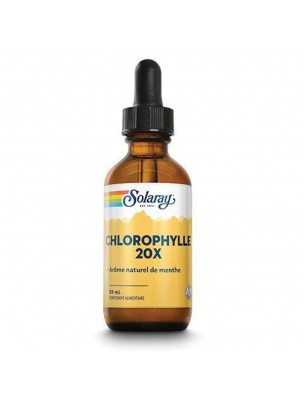 Image de Chlorophylle liquide 20X - Vitalité 59 ml - Solaray via Takeshi Bio - Immunité et Tonus 50 gélules - Be-Life