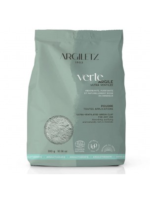 Image de Argile verte ultra-ventilée - 300g - Argiletz depuis Argiles : Retrouvez tous nos produits de phytothérapie et d'herboristerie