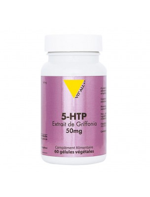 Image de 5-HTP Extrait de Griffonia 50 mg - Détente et Sommeil 60 gélules végétales - Vit'all+ depuis Plantes en gélules - Achat en ligne | PhytoZwell