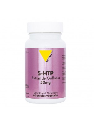 Image de 5-HTP Extrait de Griffonia 50 mg - Détente et Sommeil 30 gélules végétales - Vit'all+ depuis louis-herboristerie