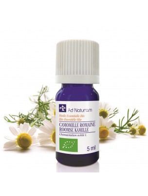 Image de Camomille Romaine (Noble) Bio - Huile essentielle de Anthemis nobilis 5 ml - Ad Naturam depuis Roll-On Tête Légère Bio 10ml - Ad Naturam