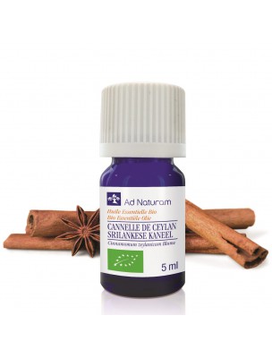 Image de Cannelle de Ceylan Bio - Huile essentielle de Cinnamomum zeylanicum 5 ml - Ad Naturam via Cardamome Bio - Huile essentielle 5ml - Ad Naturam