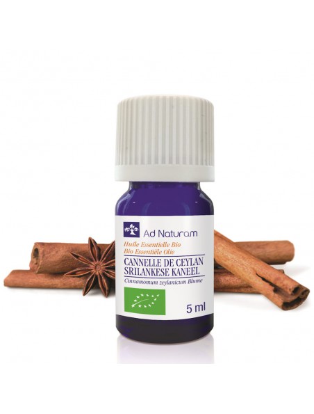 Achetez Cannelle de Ceylan Bio - Huile essentielle de Cinnamomum zeylanicum 5 ml - Ad Naturam à l'herboristerie Louis Image principale de Cannelle de Ceylan Bio - Huile essentielle de Cinnamomum zeylanicum 5 ml - Ad Naturam