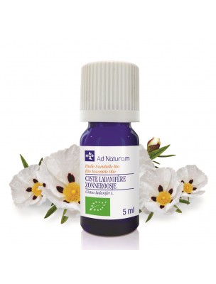 Image de Ciste Ladanifère Bio - Huile essentielle de Cistus ladaniferus 5 ml - Ad Naturam via Citron Bio - Ad Naturam 30 ml - Huile essentielle