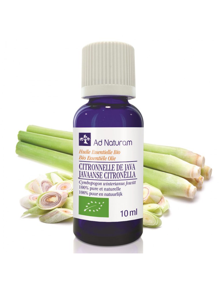 Huile Essentielle de Citronnelle Bio - Cymbopogon Nardus