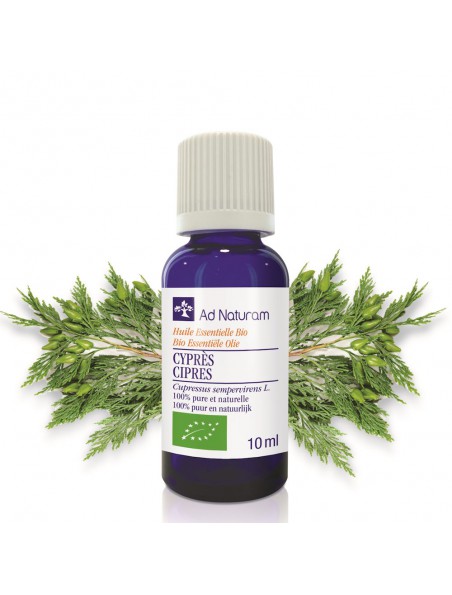 Image principale de Cyprès Bio - Huile essentielle de Cupressus sempervirens 10 ml - Ad Naturam