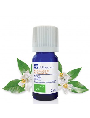 Image de Néroli Bio - Huile essentielle de Citrus x aurantium L. 2 ml - Ad Naturam via Huile Végétale d'Abricot Bio - Ad Naturam