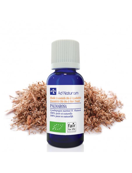 Achetez Palmarosa Bio - Huile essentielle de Cymbopogon martinii 10 ml - Ad Naturam à l'herboristerie Louis Image principale de Palmarosa Bio - Huile essentielle de Cymbopogon martinii 10 ml - Ad Naturam