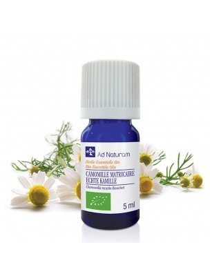 Image de Camomille Matricaire (Allemande) Bio - Huile essentielle de Matricaria chamomilla - recutita 5 ml - Ad Naturam depuis PrestaBlog