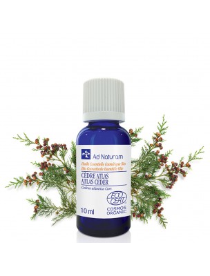 Image de Cèdre de l'Atlas Bio - Huile essentielle de Cedrus atlantica 10 ml - Ad Naturam via Cèdre de Virginie - Huile essentielle de Juniperus virginiana 10 ml - Ad Naturam