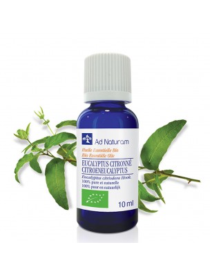 Image de Eucalyptus Citronné Bio - Huile essentielle d'Eucalyptus citriodora 10 ml - Ad Naturam depuis PrestaBlog