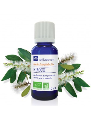 Image de Niaouli Bio - Huile essentielle de Melaleuca viridiflora 10 ml - Ad Naturam via Orange Douce Bio - Huile essentielle 30ml - Ad Naturam