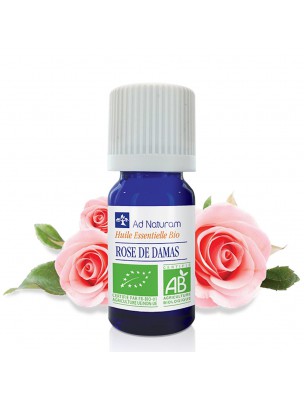 Image de Rose de Damas Bio - Huile essentielle de Rosa damascena 2 ml - Ad Naturam via Orange douce Bio - Huile essentielle Citrus sinensis 10 ml - Pranarôm