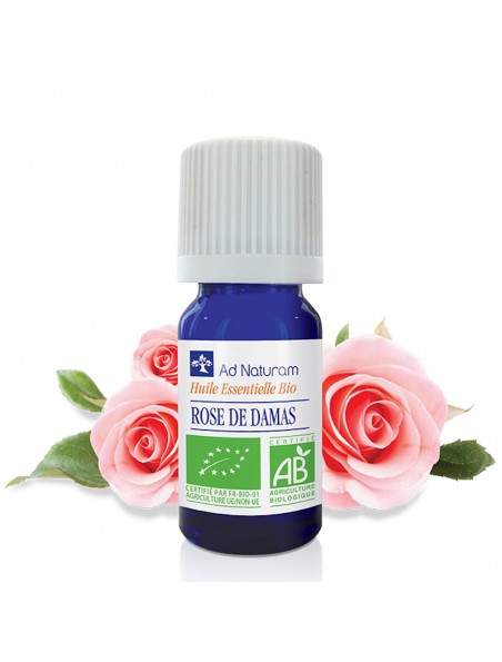 Image principale de Rose de Damas Bio - Huile essentielle de Rosa damascena 2 ml - Ad Naturam