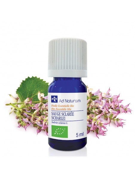 Image principale de Sauge Sclarée Bio - Huile essentielle de Salvia sclarea L. 5 ml - Ad Naturam