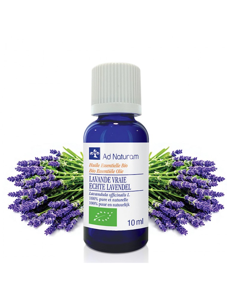 Image principale de la modale pour Lavande Vraie Bio - Huile essentielle de Lavandula angustifolia 10 ml - Ad Naturam