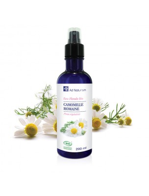 Image de Camomille Romaine Bio - Hydrolat (Eau Florale) de Chamaemelum nobile (L.) Allioni 200 ml - Ad Naturam depuis Commandez les produits Ad Naturam à l'herboristerie Louis