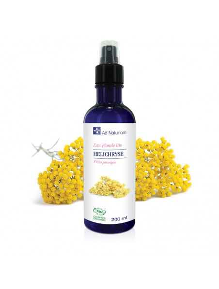 Image principale de Hélichryse Bio - Hydrolat (Eau Florale) d'Helichrysum italicum 200 ml - Ad Naturam