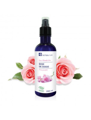 Image de Rose de Damas Bio - Hydrolat (Eau Florale) de Rosa X Damascena P. Miller 200 ml - Ad Naturam via Ad Naturam - Argan Bio 50ml