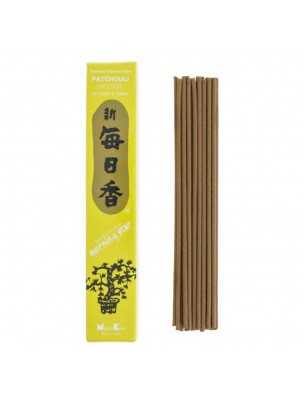 Image de Morning Star Patchouli - Encens Japonnais 50 Bâtonnets depuis Bâtonnets japonais | Herboristerie en ligne (2)
