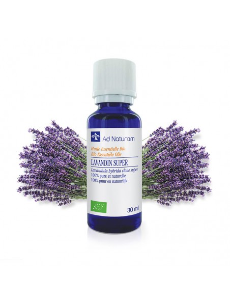 Image principale de Lavandin Super Bio - Huile essentielle de Lavandula hybrida briquet clone super 30 ml - Ad Naturam