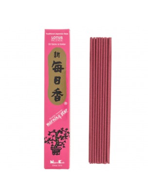 Image de Morning Star Lotus - Encens Japonnais 50 Bâtonnets depuis Bâtonnets japonais | Herboristerie en ligne