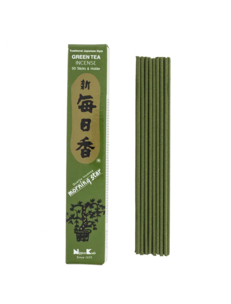 Image principale de la modale pour Morning Star Thé Vert - Encens Japonnais 50 Bâtonnets