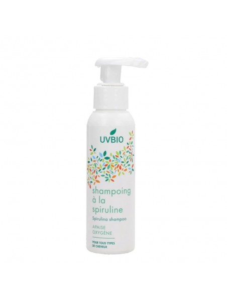 Image principale de Shampooing à la Spiruline Bio - Soin des Cheveux 100 ml - UV Bio